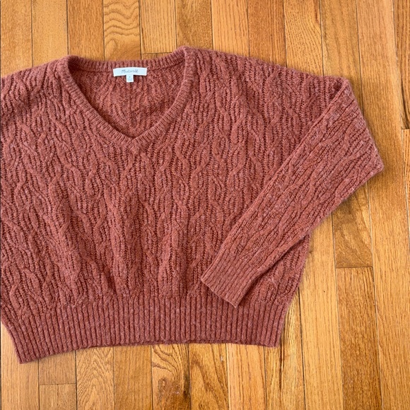 Madewell Women's Rust Sweater Alpaca Blend Size Medium - Picture 4 of 7